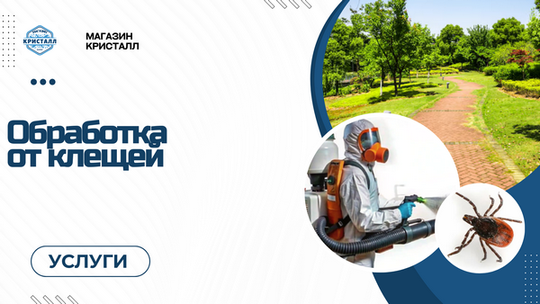обработка участка от клещей